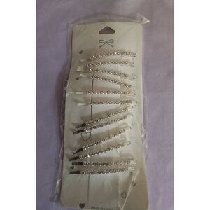 Set Of 10 Rhinestone Hair Clips For Women - Elegant & Sparkling Hair Accessories